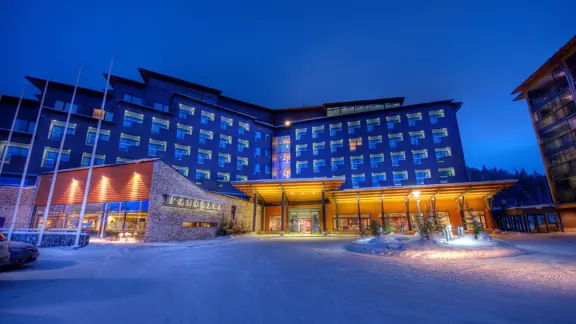 Panorama Hotel Levi Hotel Exterior Evening